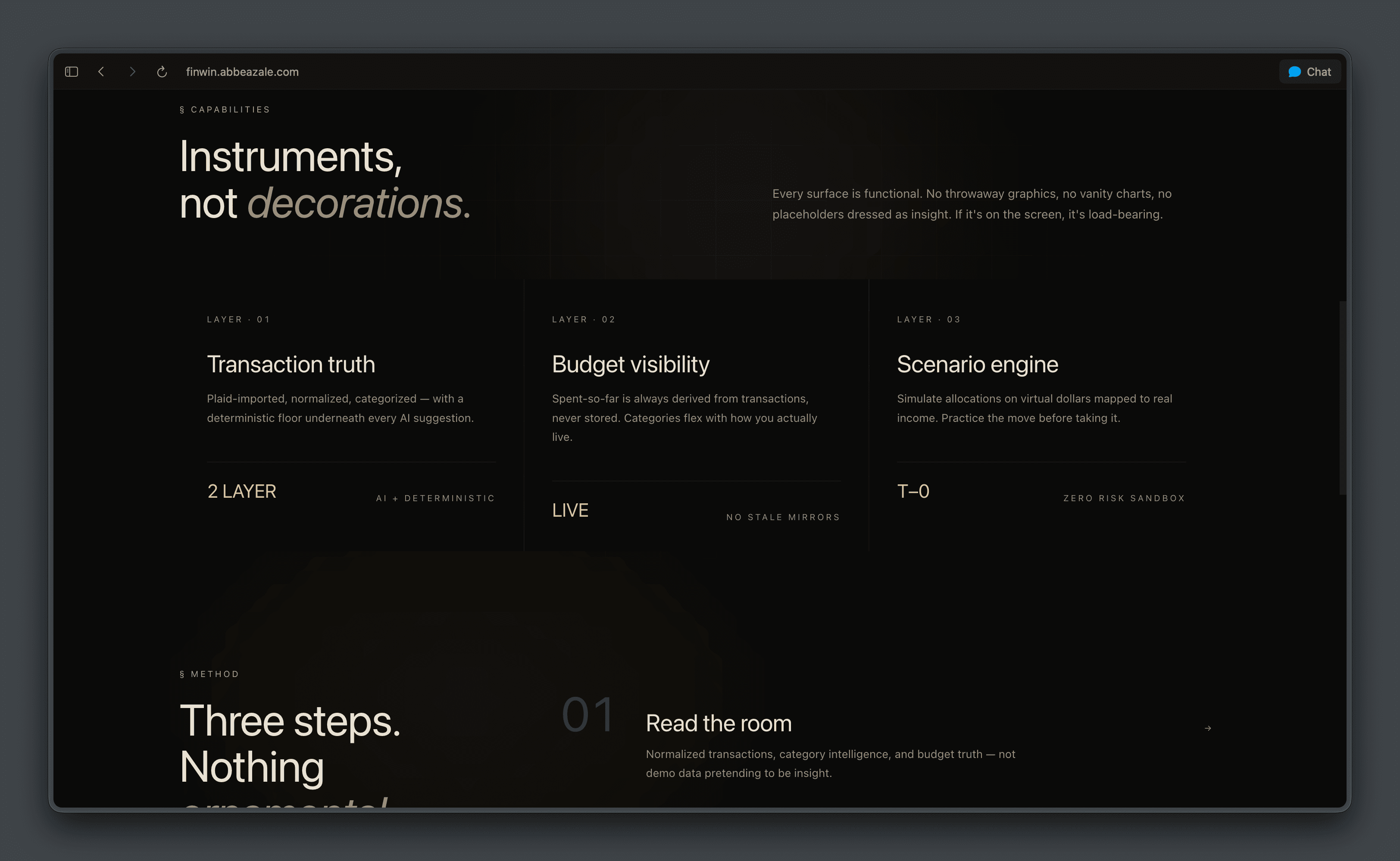 FinWin capabilities overview